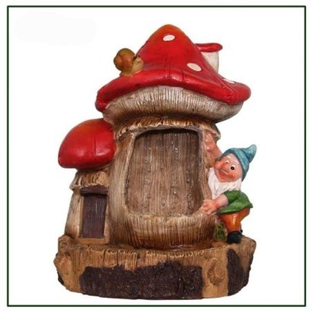 SINTECHNO SINTECHNO Cute Gnome & Snail Water Fountain SNF91149-1